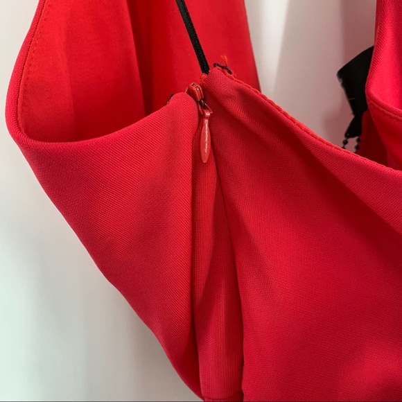 ABS Allen Schwartz Red Maxi Dress Women’s Size M NWT $380 - Picture 15 of 15